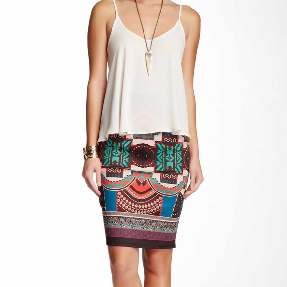 Flying Tomato Dresses & Skirts - Graphic pencil skirt FlyingTomato